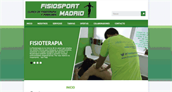 Desktop Screenshot of fisiosportmadrid.es